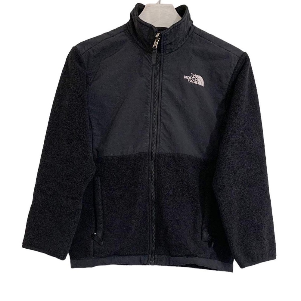 The North Face zip up fleece girls large